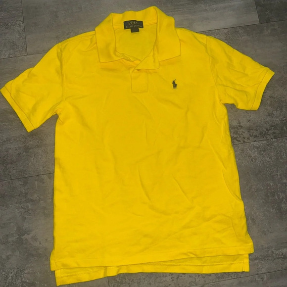 NEW Polo Ralph Lauren Kids Yellow Polo shirt size L - Picture 2 of 9
